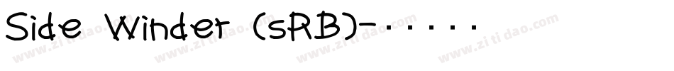 Side Winder (sRB)字体转换